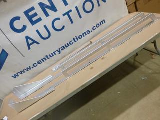 Unused 6 Ft. 6 In. Long Side Rails, Model EFD SR660T, C/w Cut Outs for Tool Box (G Wall)