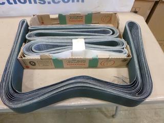 Qty of Blue Zirconia Alumina Resin Bond Cloth, 0070x-38 P804 4 In. x 132 In. (F-1)