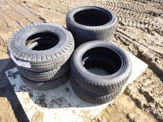Qty of Assorted Tires Includes,  (3) PrimX L.P. Trailer Tires, Size 8-14.5, (2) Continental Winter Contact Tires, Size 265/35R19, (2) Sailun Ice Blazer Tires, Size 205/55R16
