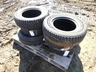 Qty of Assorted Tires Includes, (1) Goodyear Ultra Grip Tire, (1) Maxmiller ST Tire, (1) Continental HSR Tire, (1) GT Radial Tire, (2) Yokohama Geolander Tires