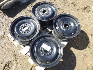 (4) Black Steel Rims w/ 6 Bolt Pattern
