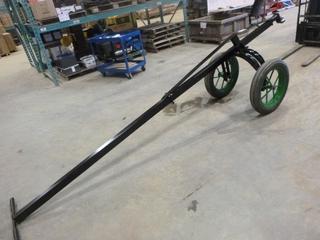 Heavy Duty Manual Large Trailer Dolly w/ 2 In. Ball,  13 Ft. In Length, Unbolts for Easy Transport, All Steel, 2000 Lb. Capacity (OS)