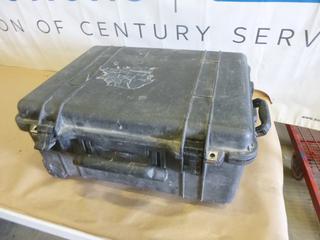 Genuine Pelican Case w/ Wheels and Retractable Handle, 22 In. x 17 In. x 11 In. (L-2-2)