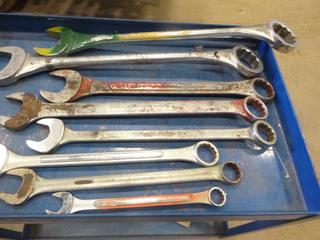 Qty of Large Wrenches, (2) 3 1/8 In, (1) 2 3/8 In., (1) 2 1/4 In., (1) 2 In., (1) 1 7/8 In., (1) 1 5/8 In., (1) 1 1/4 In. (S-1-3)