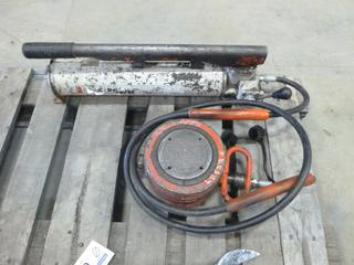 Hydraulic Pump and Ram, Ram Size 6 1/2 In., Diameter x 5 /2 Tall (S-1-3)