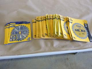 (40) Unused DeWalt and Irwin Circular Saw Blades. 6 1/2 In. x 24T (E-1)