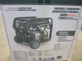 Unused TMG-9000GE Industrial Portable Gas Generator, Electric Start, Long Life 420 cc OHV Engine, 9,000 Starting Watts, 60 Hz, 120/240 VAC, Single Phase  (T-3-1)