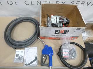 Unused 2017 PIUSI USA Suzzarablue Pro Kit Def/Fuel Meter Dispenser, Model F00201A8B (K-2-3)