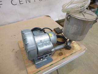 Gast Mfg. Corp. Regenair Blower Pump, Model R1102C-14, SN 1198 (K-3-1)