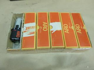 (6) Unused Ingersoll-Rand ARO Pneumatic Air Lubricators, Model L36221-100 (C2)