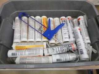 Qty of Unused Silicone Gasket Maker, Sika Sikasil-N Plus Silicone Sealant, Loctite SI 598 Silicone Gasket Maker, and (1) Westward Caulking Gun (K-2-3) 