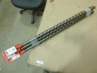 (6) Unused Bosch SDS Max Rotary Hammer Drill Bits, Model HC5054, 1 In. x 29 In. (K-2-1)