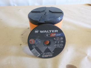 (2) 25 Qty Unused Walter 6 In. Zip Cuts, 11-T-062, 6 In. x 3/64 In. x 7/8 In. (E1)
