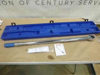 Unused Westward 3/4 In. Drive Micrometer Torque Wrench, 10L424, 120-600 Ft./Lbs., SN R043139 (K-2-3)