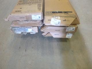 (6) Unused Cooper Lighting 8 Ft. Metalux 2 Lamp Industrial Strip Light, 120V (T-5-3)
