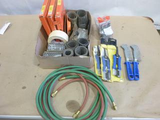 Qty of Wrap-A-Rounds 8 In. Bench Grinder Wheels, C/w Shears, Wire Brushes and More (K-1-1)