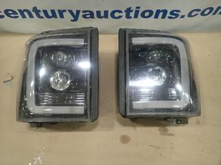 (2) F-350 Truck LED Headlights, Part BH-J614, DC9-30V (R-3-1)