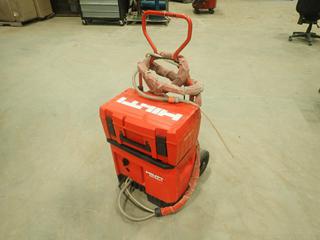 Hilti Electric Water Recycling Unit, Model DD-REC-1, 120V, 300W, SN 27832700001482B, w/ Hilti Diamond Core Drill, Model DD EC-1, 120V, 1350W, SN069441, Includes 1/2 In. Chuck For Drill, Accessories and Cases (R-5-1)