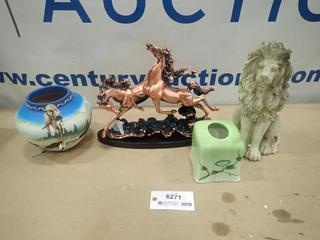 Misc. Items Including Vase, Statues and More *Note: Smoke Damage* (SC)