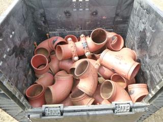 Crate of Victaulic Couplings 6 In - 90 Degree - Tee
