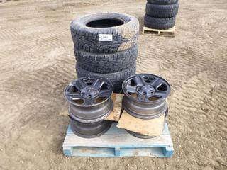 (4) Wild Country Radial XTX 235/70R16 Tires, w/ (4) 5-Bolt  Jeep Rims
