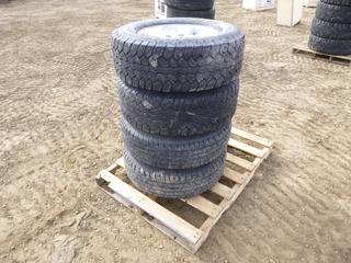 (4) MotoMaster Total Terrain A/T2 LT 265/70R17 Tires, w/ (4) 5-Bolt Dodge Rims