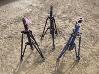 (3) Collapsible Pipe Stands