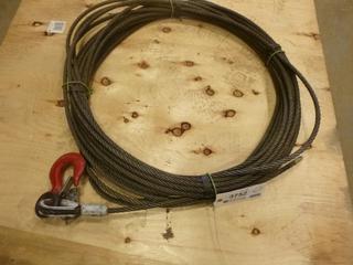 (100 Ft.) 7/16 In. Steel Cable w/ Hook (OS)