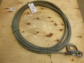 ( 75 Ft.) 7/16 In. Steel Cable w/ Hook (OS)