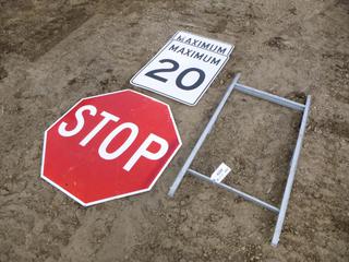 Qty of Stop Sign And Speed Limit Sign