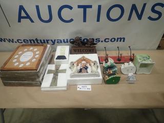 Misc. Items Including Pictures Frames, Clothes Rack, Ornaments and More *Note: Smoke Damage* (SC)