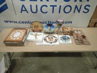 Misc. Items Including Wall Clock, Vase, Picture Frames, Wall Ornaments  and More *Note: Smoke Damage* (SC)
