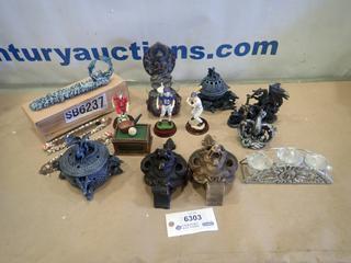 Misc. Items Including Dragons, Incense Holders, Ornaments and More *Note: Smoke Damage* (P-3-3)