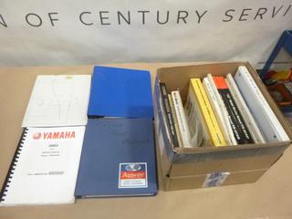 Qty of Shop Manuals for ATV / Boat Motors and Honda, Norton, Yamaha Motorcycles (D-1)