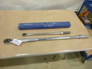 (1) 24  In.  1/2 In. Drive Torque Wrench, (1)  42 In. 3/4 In. Drive Torque Wrench (M-2-3)