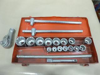3/4 In. Drive Metric Socket Set, 50mm to 19mm (E-2)