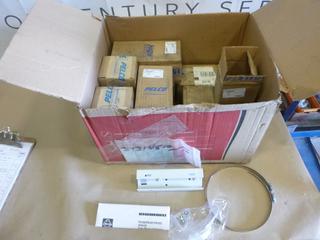 (9) Pelco TCPA Pole Mound Adapters, C/w (2) 8 In. Hose Clamps, Nuts and Washers (L-1-2)