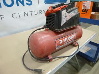 Husky 3 Gallon Air Compressor, 120V, 100 Max PSI (E-2)