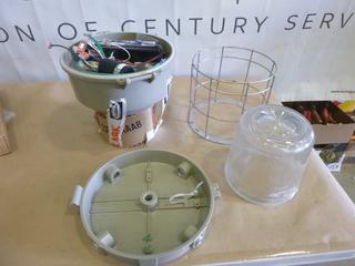 (3) Sets of LED Lights, 18000 Lumens, 120-277V Line Volts, 50/60Hz * Note: Missing 1 Glass Globe * (L-3-2)
