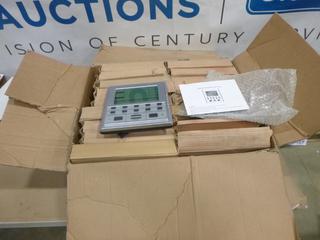 Box of Exercise Equipment and Display Panels (L-3-3)