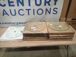 Qty of Tempered Glass Table Tops * Note: Smoke Damage* (P-1-1)
