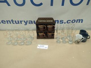 Qty of Cups and Glasses * Note: Smoke Damage* (G-1)