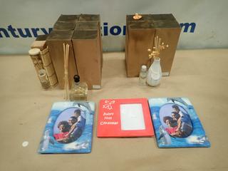 Qty of Liquid Incense and Picture Frames * Note: Smoke Damage* (X-2-3)