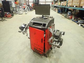 Hunter S811 Wheel Alignment Machine c/w 120V, 3.5A, 1 Ph w/ Samsung Monitor, SN G08745