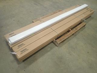 (10) Unused CFI 8 Ft. Long Fluorescent Light, 120/277 Volts, 4 Lamp, Part SB248T-UNV04 (P-4-1)