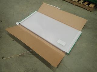 Qty of Unused  Plaskolite Styrene Lighting Panels, Prismatic White, 23 3/4 In. x 47 3/4 In.