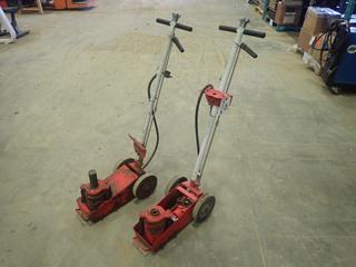 (2) Pneumatic Floor Jacks *Note: 1 Requires Repairs* (R-1-1)