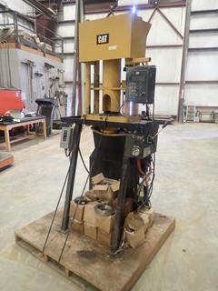 CAT Crimper c/w 208-230 Volts, Single Phase, 1 1/2 HP, 7.3 Amps, SN J22650-7/J23080-8 W/ 140-2845 Crimper Enerpac Hyd Ram System, Foot Control, Qty of Crimpers