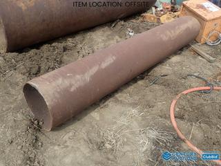 Selling Off-Site - (1) 94 In. x 16 In. Diameter, 1/2 In. Thick Pipe **Located Offsite at 21220-107 Avenue NW, Edmonton, For More Information Contact Richard at 780-222-8309**