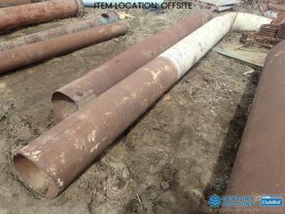 Selling Off-Site - (1) 161 In. x 16 1/2 In. Diameter, 3/8 In. Thick Pipe, (1) 16 Ft. x 16 In. Diameter, 3/8 In. Thick Pipe **Located Offsite at 21220-107 Avenue NW, Edmonton, For More Information Contact Richard at 780-222-8309**